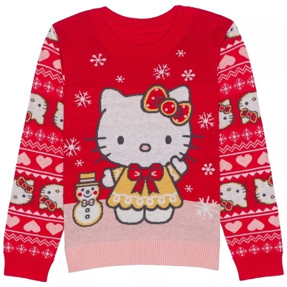 jumping beans Other - Jumping Beans Hello‎ Kitty Argyle Christmas Sweater Size 5 Girl's